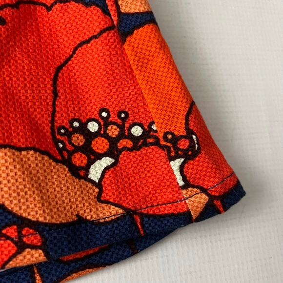 Judith March Strapless Floral Dress Blue Orange Women Size Medium - Picture 5 of 7